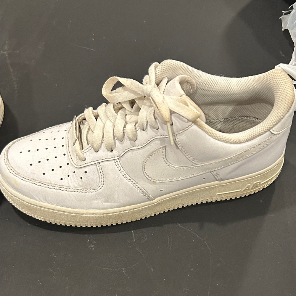 Classic White Men's AF1 Sneakers